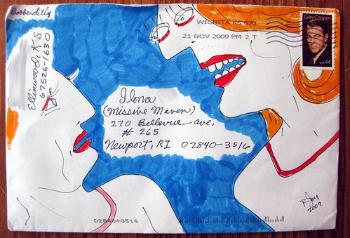 Bobberdilly's mail art envelope