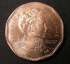 Chile Mis-spelled on coin