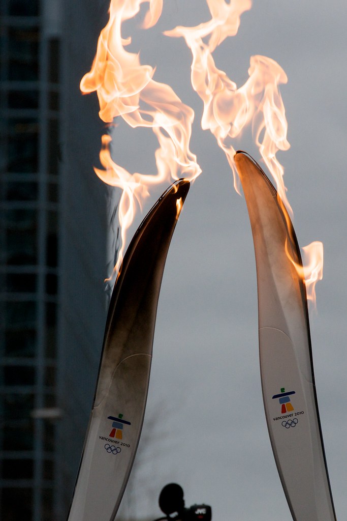 Closeup of Olympic Torch