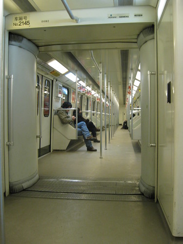 New Years Eve and the Shanghai Metro is nearly empty!