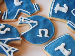 football shaped cook's illustrated butter cookies (super bowl) - New Orleans Saints & Indianapolis Colts - 70
