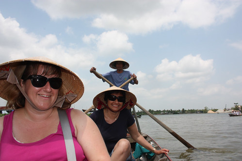 Mel, Hema and our boat rower