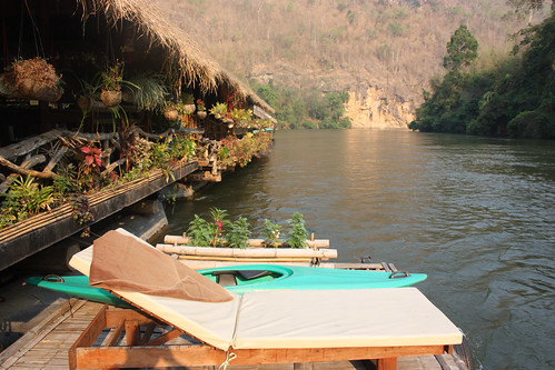 Sunbaking deck at the River Kwai Jungle Rafts