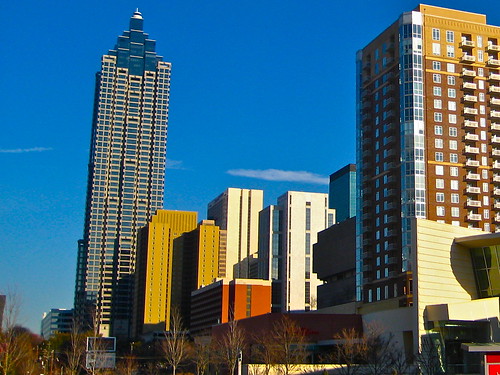 Downtown Atlanta, GA skyline view
