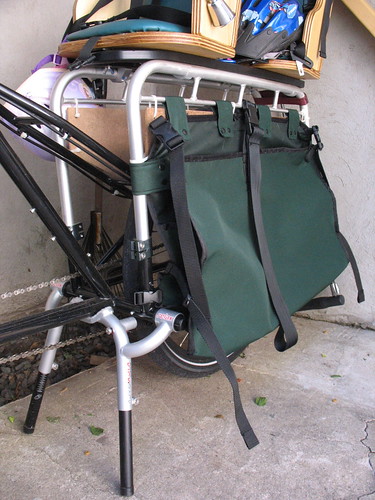 Newly finished pannier bag