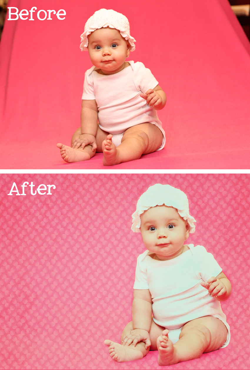Baby A Before and After