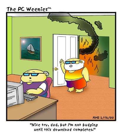 The PC Weenies - single panel comics