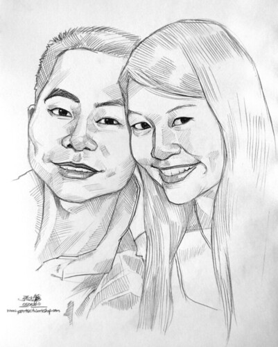 couple portraits in pencil 05062010