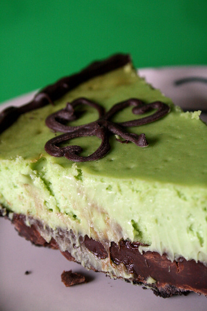 Lucky Mint Cheesecake.
