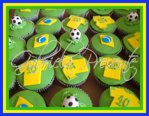 World Cup 2010 Brasilia Cupcakes 