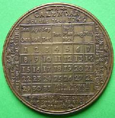 Calendar Medal