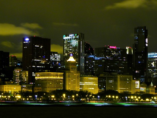 Chicago city night lights , 11.15.2009 (6)