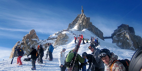 The View Back to the Aguille Du Midi