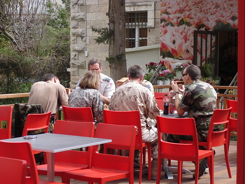 UN troops at pizza place 2