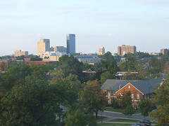 the U. of Kentucky, foreground, and Lexington, KY (by: Tombrarian, creative commons license)