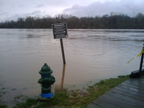 Potomac River Floods Washington Harbour