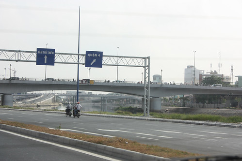 One of the few freeways in Vietnam