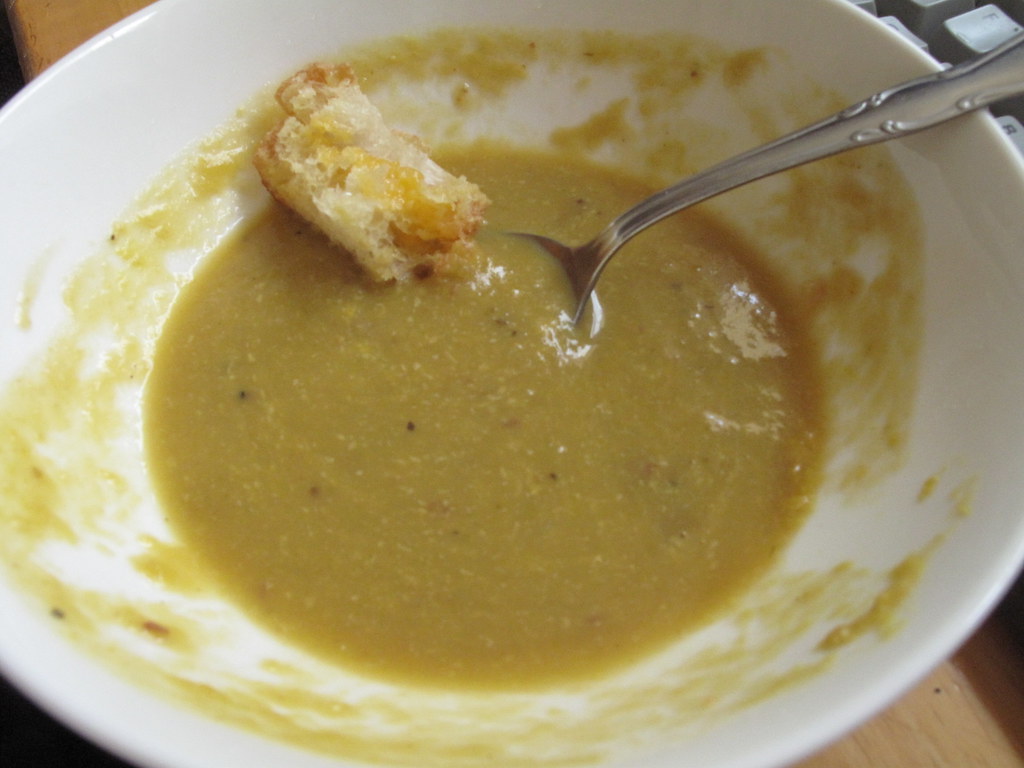 lemon curry potato leek soup