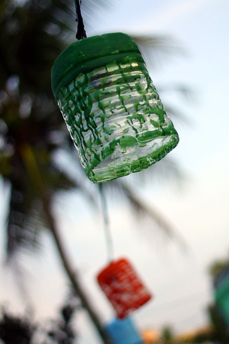 Plastic bottle lanterns