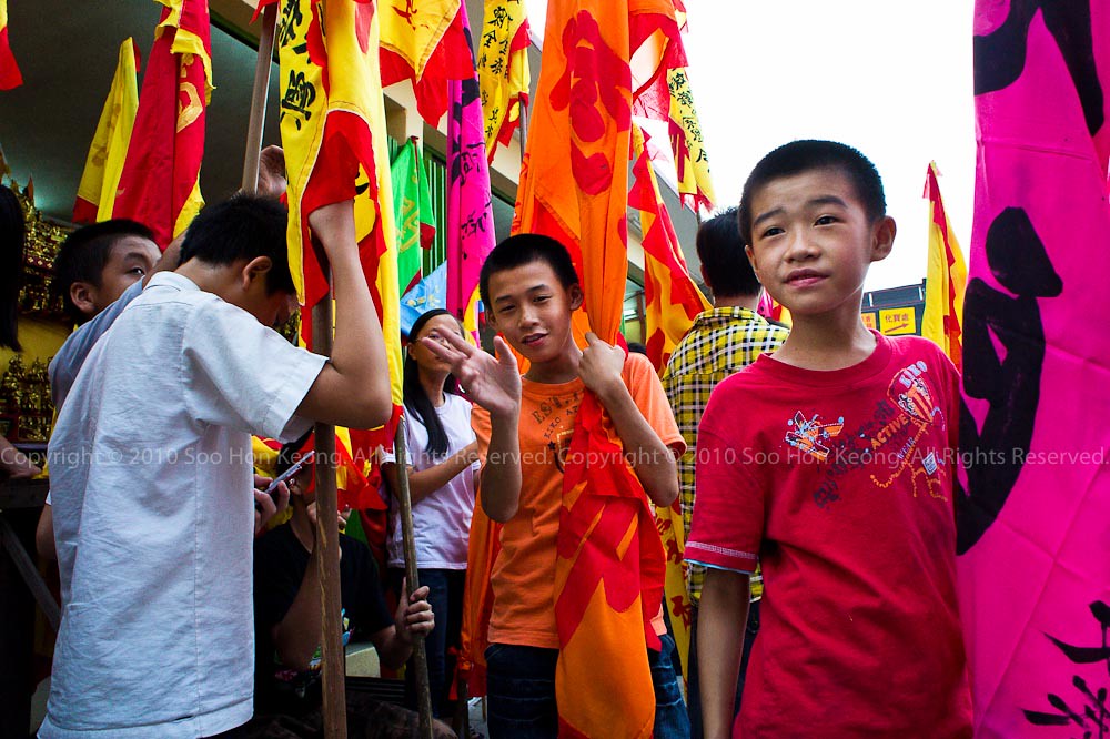 Flag-Bearer @ Nine Emperor Gods Festival, Ampang, Malaysia