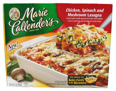 Marie Callender's Chicken, Spinach and Mushroom Lasagna Multi-Serve Bakes