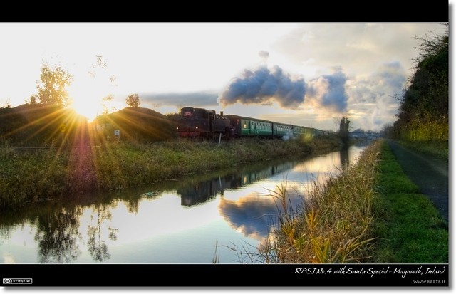 Steaming into the Evening Sun