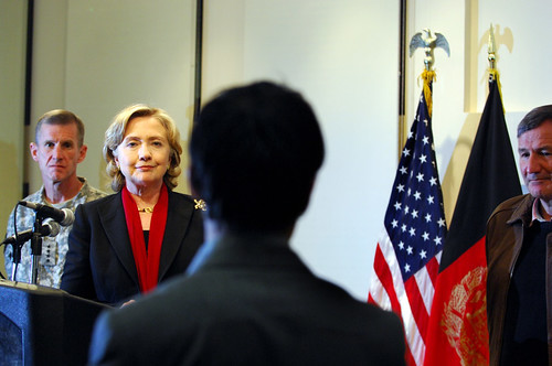 Secretary Clinton Travels to Afghanistan