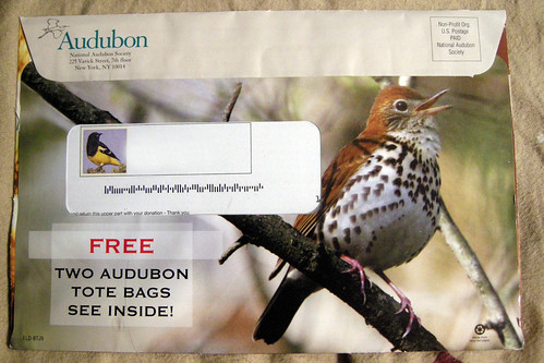 Audubon Society Mailer With My Photo