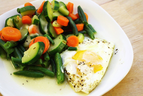 Fried Egg and Vegetable