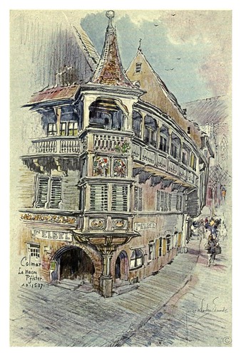 007-Colmar-Casa Pfister-Alsace-Lorraine-1918- Edwards George Wharton