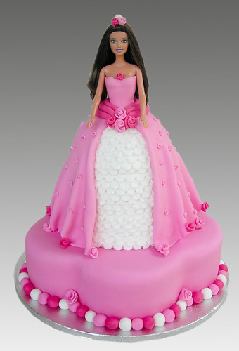 Rose Pink Barbie Cake a photo on Flickriver