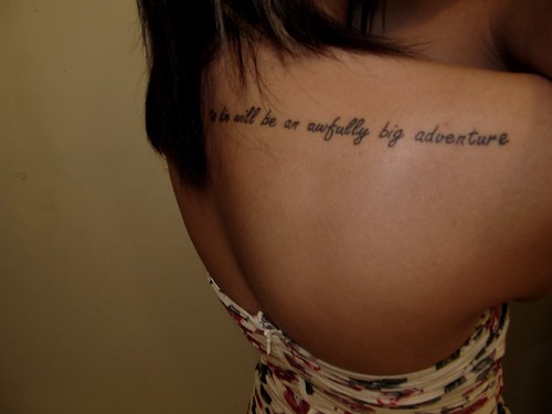 This is another inspirational tattoo quote that I find very uplifting
