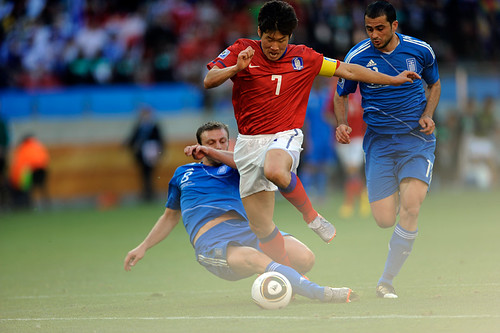 Park Ji Sung, Korea Republic vs Greece