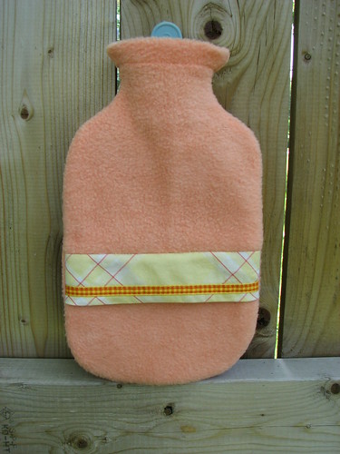 half-size hot water bottle cover