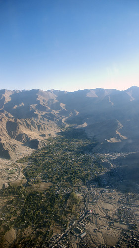 Leh from airplane