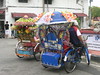 Malacca - Heavily decorated bicycle rickshaw
