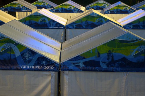 BC Place staging tents
