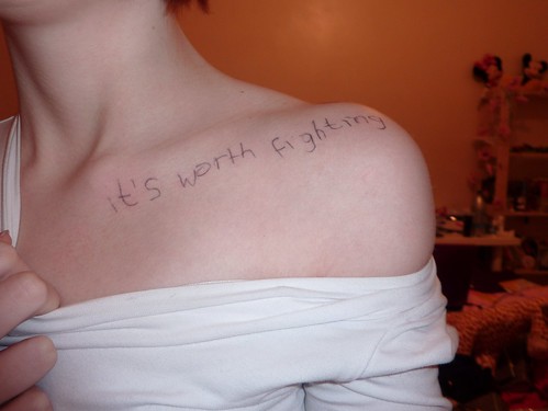 quote tattoos on collar bone. I#39;d get my tree and collar