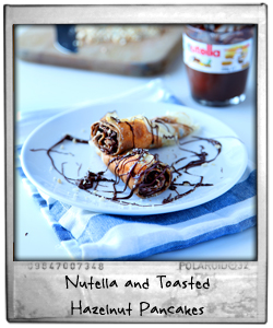 Nutella and Toasted Hazelnut Pancakes