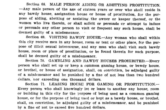 Joplin's 1903 ordinance against prostitution