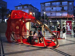 O*GE's Red Blob - An interactive installation for the newly founded Women Networking Group of Rishon LeZion by O*GE Creative Group