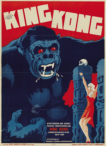 KING KONG (1933) Danish one sheet rerelease 1948