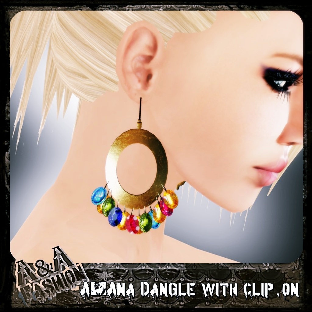 A&Ana Dangle with clip.on Earrings