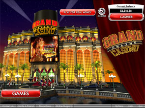 Grand Online Casino Lobby