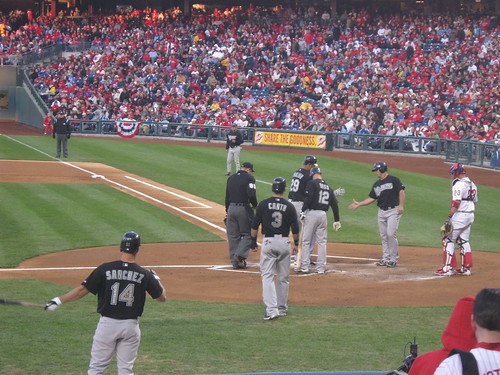 Home Run Celebration - Florida Marlins at Philadelphia Phillies 17 April 2010