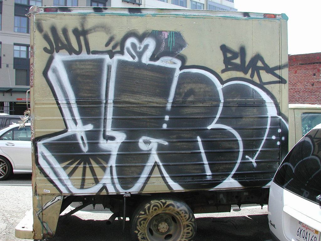 JAUT, BVRS, Graffiti, Truck, Oakland, Street Art