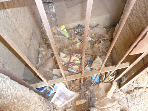 Snack wrappers in a mastaba