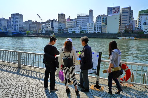 Standing by Sumida River