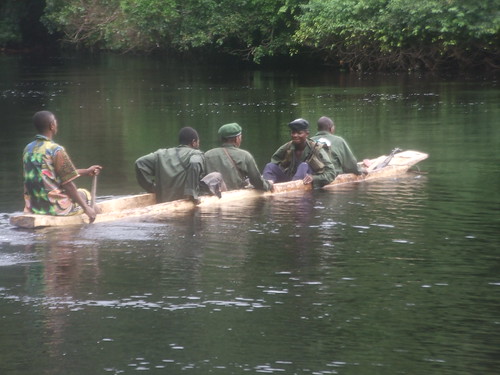 military crossing the Kasuku River