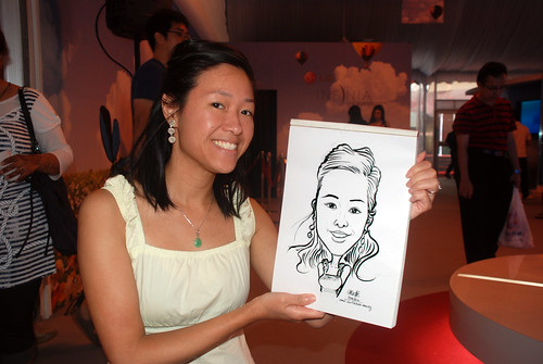 caricature live sketching for LG Infinia Roadshow - day 1 - 20